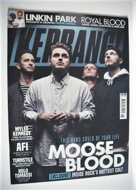 <!--2018-02-24-->Kerrang magazine - Moose Blood cover (24 February 2018 - I