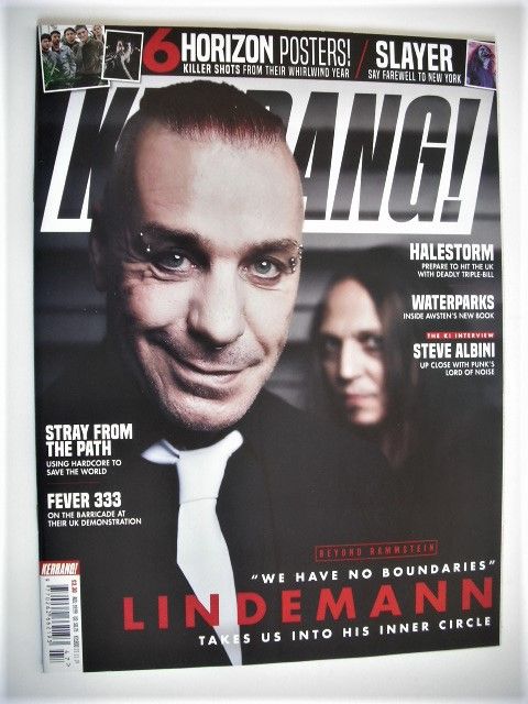 Kerrang magazine - Till Lindemann cover (23 November 2019 - Issue 1800)