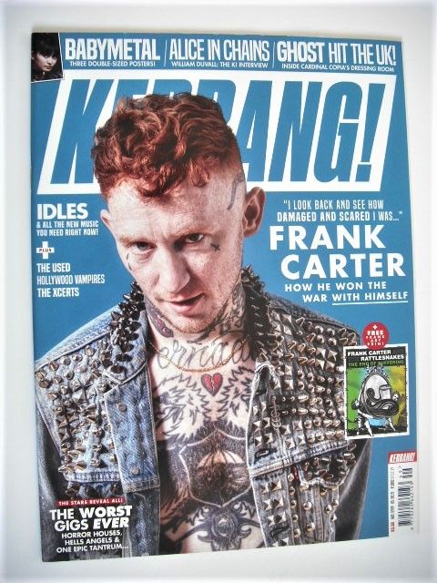 <!--2019-12-07-->Kerrang magazine - Frank Carter cover (7 December 2019 - I