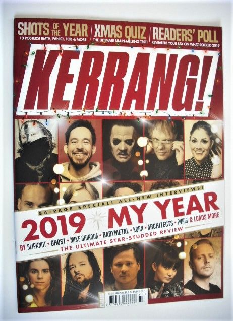 Kerrang magazine - 2019 Review cover (21/28 December 2019 - Issue 1804)