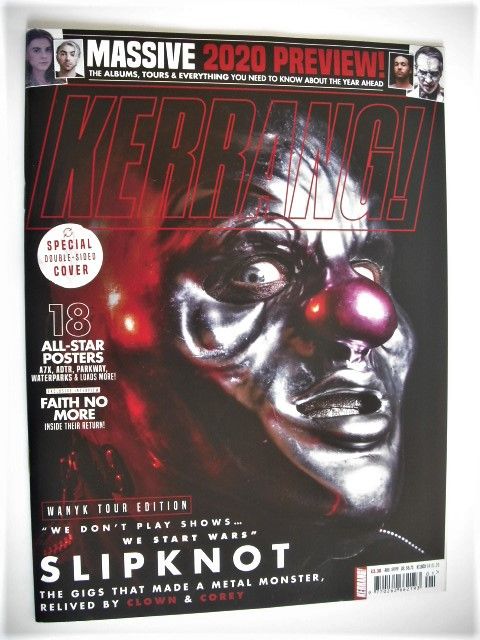 Kerrang magazine - Slipknot cover (4 January 2020 - Issue 1805)