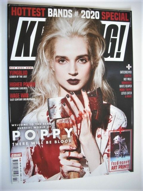 <!--2020-01-11-->Kerrang magazine - Poppy cover (11 January 2020 - Issue 18