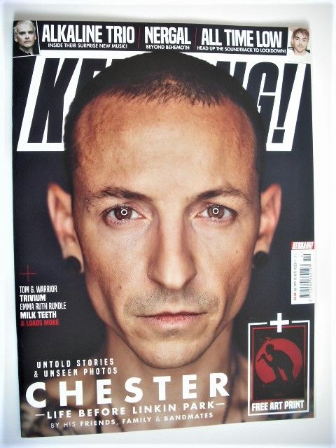 Kerrang magazine - Chester Bennington cover (4 April 2020 - Issue 1818)