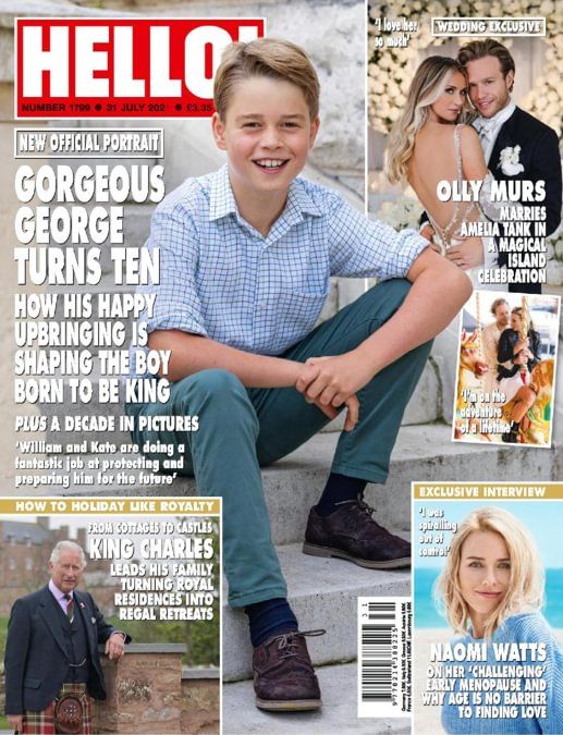 Hello! magazine - Prince George cover (31 July 2023 - Issue 1799)