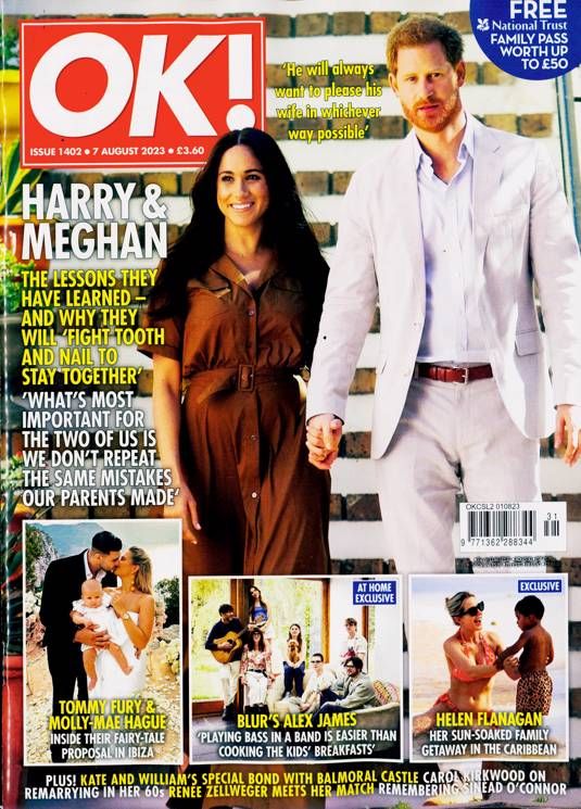 OK! magazine - Meghan Markle and Prince Harry cover (7 August 2023 - Issue 1402)
