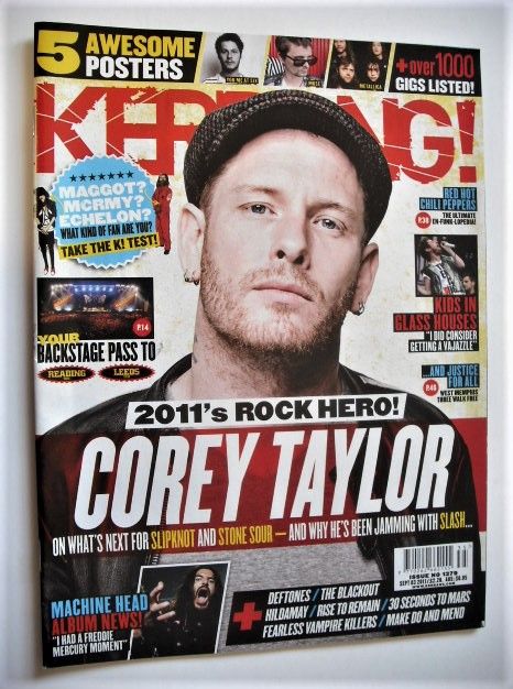 <!--2011-09-03-->Kerrang magazine - Corey Taylor cover (3 September 2011 - 