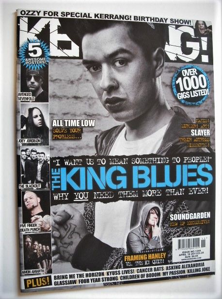 <!--2011-04-16-->Kerrang magazine - The King Blues cover (16 April 2011 - I
