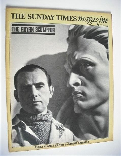 The Sunday Times magazine - The Aryan Sculptor cover (7 November 1971)