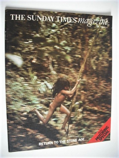 The Sunday Times magazine - Return To The Stone Age cover (8 October 1972)