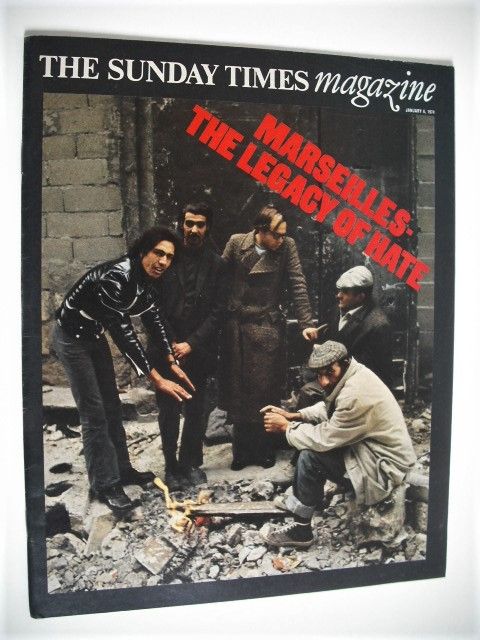 The Sunday Times magazine - Marseilles: The Legacy of Hate cover (6 January 1974)