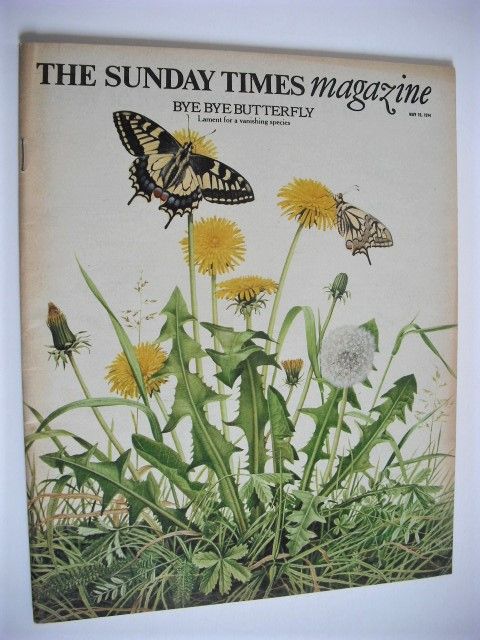 The Sunday Times magazine - Bye Bye Butterfly cover (19 May 1974)
