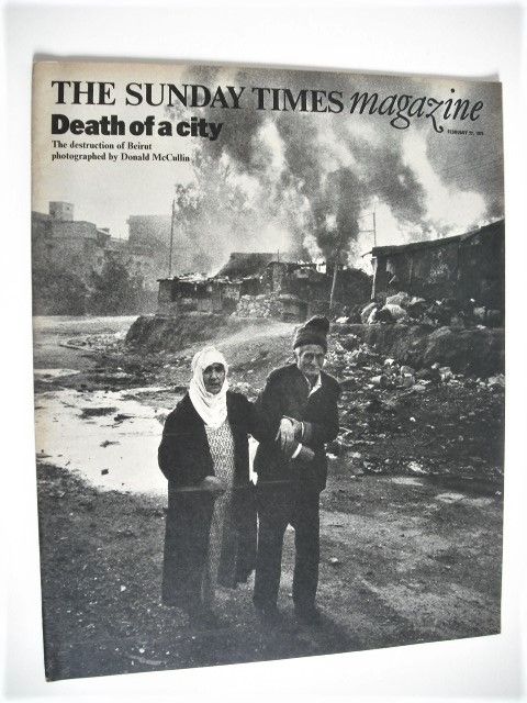 The Sunday Times magazine - Death Of A City cover (22 February 1976)