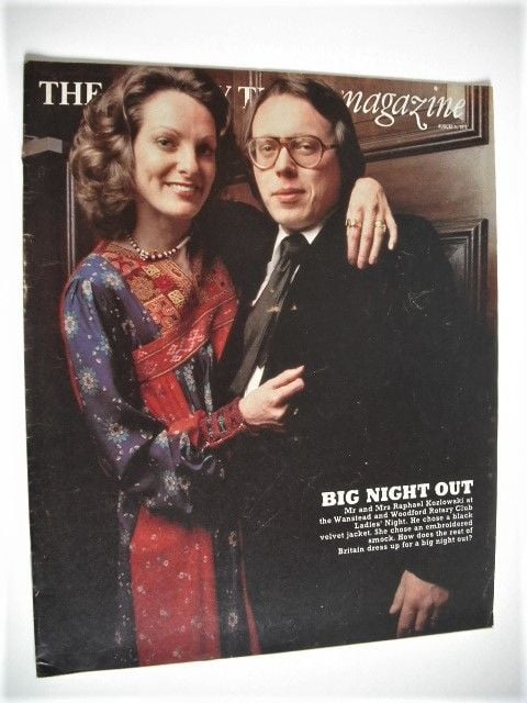 The Sunday Times magazine - Mr and Mrs Raphael Kozlowski cover (1 August 1976)