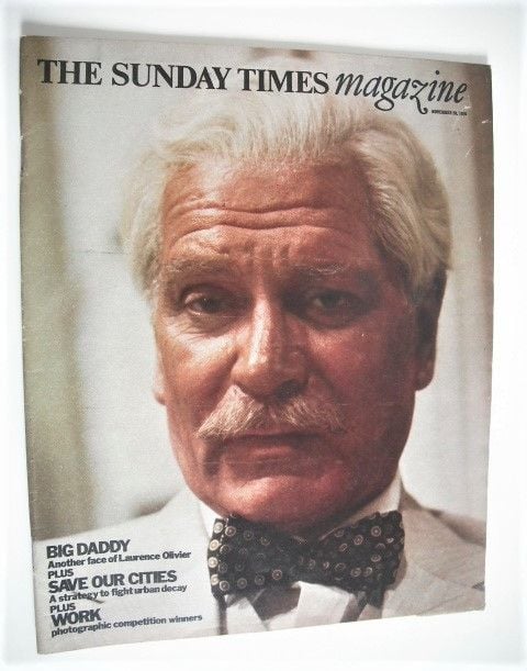 The Sunday Times magazine - Laurence Olivier cover (28 November 1976)