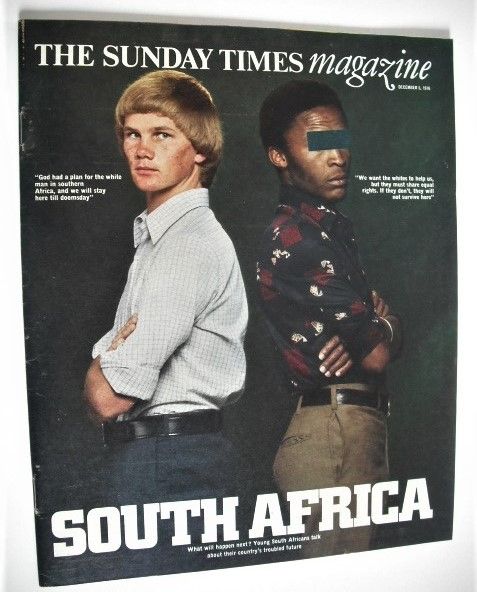 The Sunday Times magazine - South Africa cover (5 December 1976)