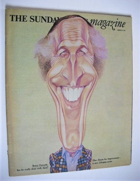 <!--1977-03-27-->The Sunday Times magazine - Bruce Forsyth cover (27 March 