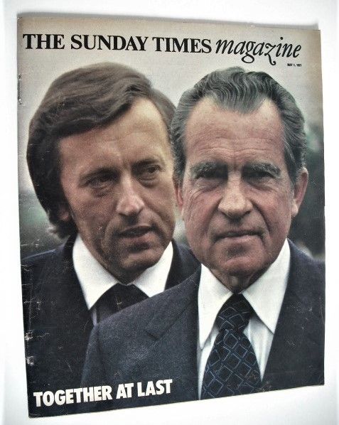 The Sunday Times magazine - Richard Nixon and David Frost cover (1 May 1977)