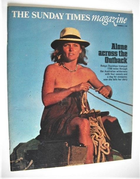 The Sunday Times magazine - Robyn Davidson cover (3 December 1978)