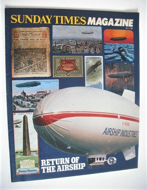 The Sunday Times magazine - Return Of The Airship cover (4 July 1982)