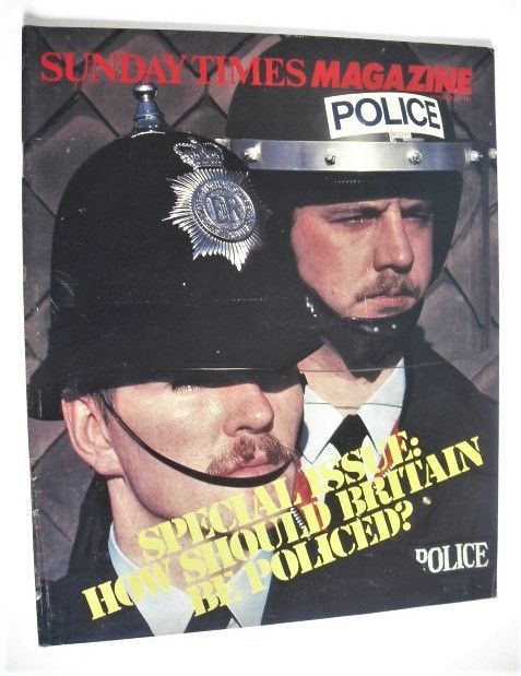 The Sunday Times magazine - How Should Britain Be Policed cover (26 September 1982)