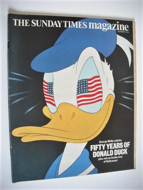 The Sunday Times magazine - Donald Duck cover (18 November 1984)