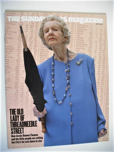 The Sunday Times magazine - Jessie Bonner-Thomas cover (20 July 2003)