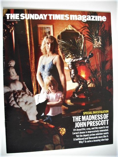 The Sunday Times magazine - The Madness of Prescott cover (19 September 2004)