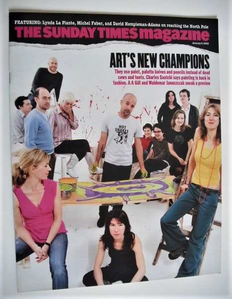The Sunday Times magazine - Art's New Champions cover (9 January 2005)
