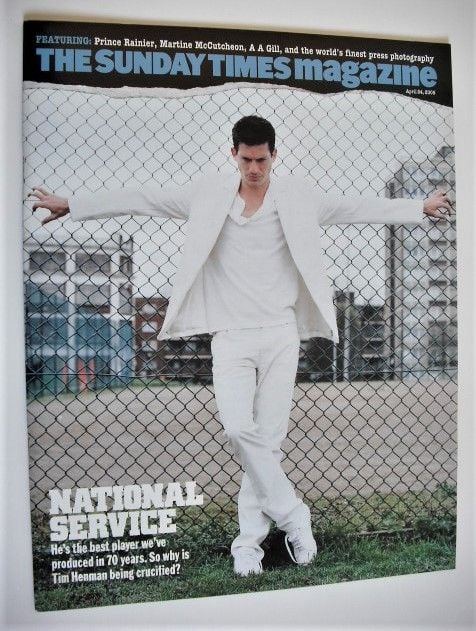 The Sunday Times magazine - Tim Henman cover (24 April 2005)