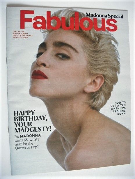 <!--2023-08-06-->Fabulous magazine - Madonna cover (6 August 2023)