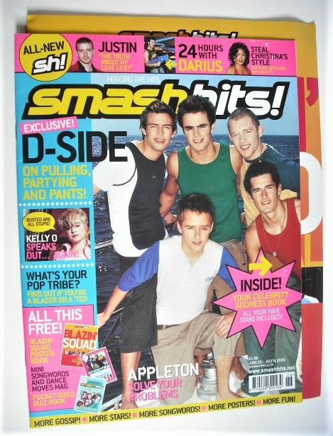 <!--2003-06-25-->Smash Hits magazine - D-Side cover (25 June - 8 July 2003)