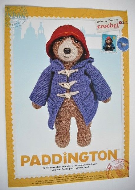 Paddington Bear Toy crochet pattern