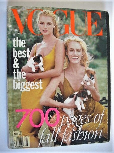 <!--1996-09-->US Vogue magazine - September 1996 - Kate Moss and Amber Vall