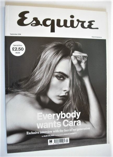 Esquire magazine - Cara Delevingne cover (October 2016)