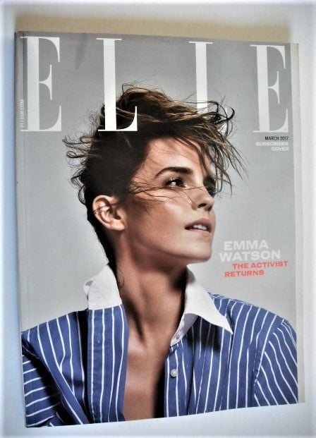 British Elle magazine - March 2017 - Emma Watson cover (Subscriber's Edition)