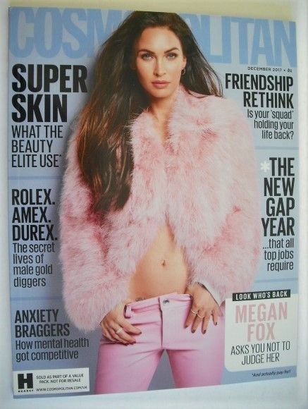 Cosmopolitan magazine (December 2017 - Megan Fox cover)