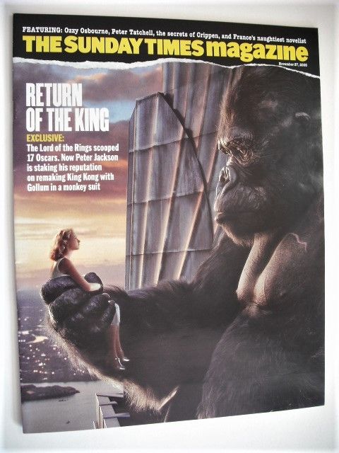The Sunday Times magazine - Return Of The King cover (27 November 2005)