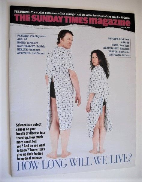 The Sunday Times magazine - How Long Will We Live cover (30 April 2006)