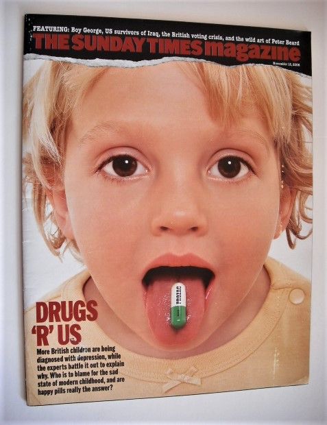 The Sunday Times magazine - Drugs 'R' Us cover (12 November 2006)