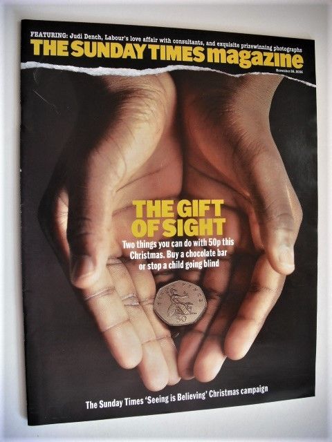 <!--2006-11-26-->The Sunday Times magazine - The Gift Of Sight cover (26 No