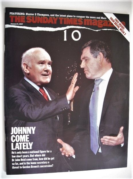The Sunday Times magazine - John Reid and Gordon Brown cover (21 January 2007)