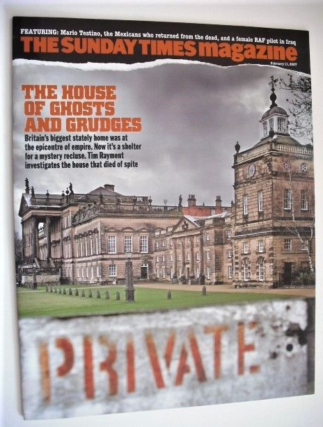 The Sunday Times magazine - The House of Ghosts and Grudges cover (11 February 2007)