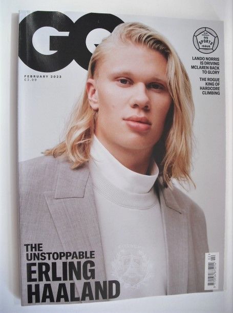 British GQ magazine - February 2023 - Erling Haaland cover
