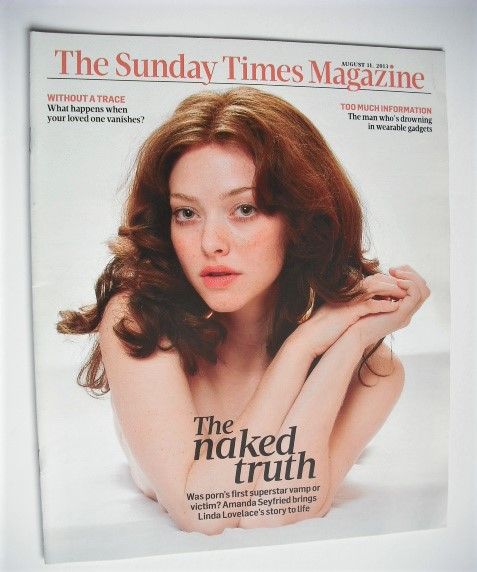 The Sunday Times magazine - Amanda Seyfried cover (11 August 2013)