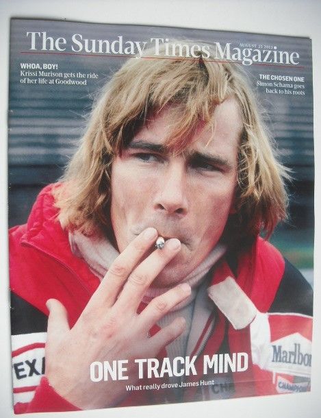 <!--2013-08-25-->The Sunday Times magazine - James Hunt cover (25 August 20