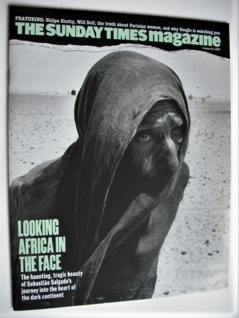 The Sunday Times magazine - Looking Africa In The Face cover (21 October 2007)