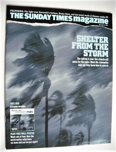 The Sunday Times magazine - Shelter From The Storm cover (4 November 2007)