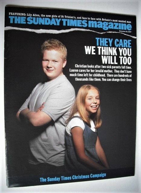 <!--2007-11-25-->The Sunday Times magazine - They Care cover (25 November 2