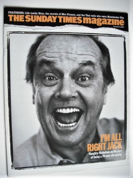 <!--2007-12-09-->The Sunday Times magazine - Jack Nicholson cover (9 Decemb