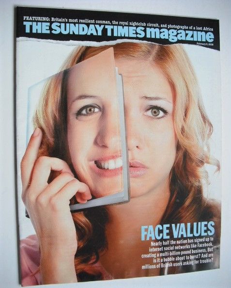 <!--2008-02-03-->The Sunday Times magazine - Face Values cover (3 February 